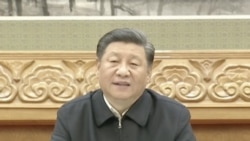 中共总书记习近平通过电视电话会议对十七万中共干部发表讲话。