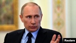 FILE - Russia's President Vladimir Putin in Moscow.