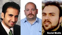 از راست: سعید عابدینی، جیسون رضائیان و امیر حکمتی