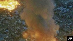 Gidaje suna cin wuta a garin Yamada, Iwate