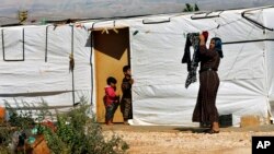 آوارگان سوری در مرز لبنان. آرشیو