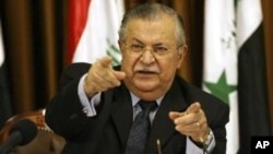 Jalal Talabani, mantan presiden Irak dan pemimpin Kurdi Irak (foto: dok). 