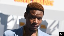 Fetty Wap arrives at the MTV Movie Awards at the Nokia Theatre on April 12, 2015, in Los Angeles.