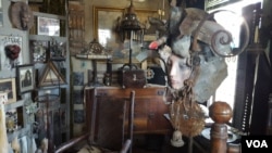 Clarke Bedford has turned his home - inside and out - into a gallery showcasing his art.