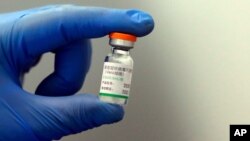 រូបឯកសារ៖ វ៉ាក់សាំងបង្ការជំងឺកូវីដ១៩ របស់ក្រុមហ៊ុនចិន Sinopharm ត្រូវបានបង្ហាញជាលើកដំបូងនៅក្នុងប្រទេស Serbia កាលពីថ្ងៃទី១៩ ខែមករា ឆ្នាំ២០២១។