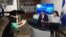 A scene from taping the news program Nicaragua Actual