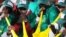 South African fans blow vuvuzelas in support of Brazil at last year's Confederations Cup in South Africa. .Football fans around the world want the instruments banned at the forthcoming World Cup