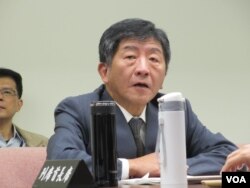 台湾卫福部长陈时中（美国之音张永泰拍摄）