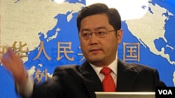 Juru bicara Kementerian Luar Negeri China Qin Gang mengatakan zona pertahanan baru China adalah hak untuk mempertahankan diri dengan sah (foto: dok).
