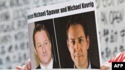 Warga Kanada yang ditahan China, Michael Spavor (kiri) dan Michael Kovrig. (Foto: dok).