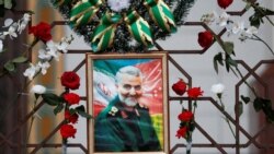 Di ảnh Tướng Iran Qassem Soleimani, bị giết trong một cuộc tấn công do Mỹ thực hiện gần Baghdad, ngày 10/1/2020. REUTERS/Vasily Fedosenko