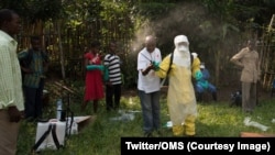 L'Organisation mondiale de la Santé en intervention en RDC, 18 août 2016. (Twitter/OMS)