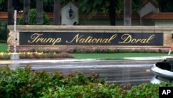 Resor milik Presiden AS Donald Trump -- the Trump National Doral di Doral, Florida, 2 Juni 2017. 