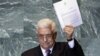 Mahmud Abbos BMT minbarida: Falastin davlatini tan oling