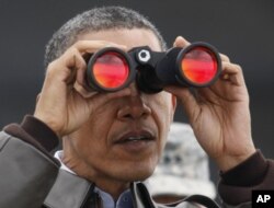 Obama ikki Koreya chegarasida, 25-mart, 2012