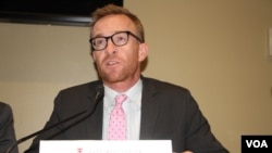 Human Rights Watch’s Asia advocacy director John Sifton, Washington DC, November 7, 2017. (Say Mony/VOA Khmer)