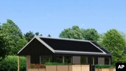 Artist's rendering of the solar-powered house Middlebury College students designed as part of a global competition.