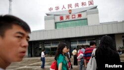 중국 지린성 훈춘시 북한 접경 인근의 출입국사무소. (자료사진)