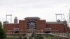 FILE - Liberty University's football stadium is empty as students were welcomed back to the university's campus in Lynchburg, Va., March 24 , 2020.