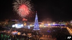 آتش بازی شبانه در گروزنی ، اول ژانویه ۲۰۱۳ 