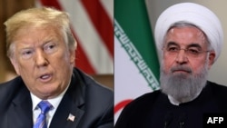 Kombinasi foto (dari kiri): Presiden Amerika Serikat, Donald Trump dan Presiden Iran Hassan ROuhani. (Foto: dok).