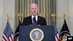 Le président Joe Biden prononce une allocution à la Maison Blanche, le vendredi 5 novembre 2021.
