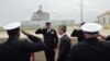 NATO Secretary-General Jens Stoltenberg (C) at the inauguration ceremony of the U.S. anti-missile station Aegis Ashore Romania at the military base in Deveselu, May 12, 2016. (DANIEL MIHAILESCU/AFP PHOTO) 