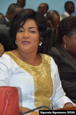 Nefer Inès Ignani, ministre de la Promotion de la femme, à Brazzaville, le 27 février 2013. (VOA/Ngouela Ngoussou)