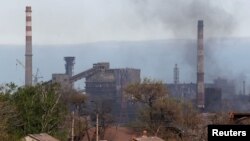 "აზოვსტალის" მეტალურგიული ქარხანა მარიუპოლში, უკრაინა