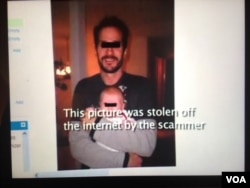This image was sent by the scammer showing the service member with a child that the scammer said was his daughter. (Photo/Lilo Schuster)