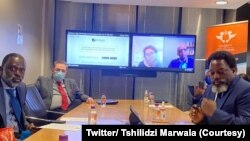 Joseph Kabila mokonzi ya kala ya RDC azali kolobela thèse ya doctorat na ye na Université ya Johannesburg, na Afrique du Sud, le 16 juillet 2021. (Twitter/ Tshilidzi Marwala)