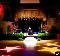 Performers at the ballroom certainly have a lovely setting in which to make music.