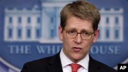 Juru Bicara Gedung Putih, Jay Carney mendesak penyelesaian secara damai sengketa wilayah di Laut Cina Timur (foto: dok).