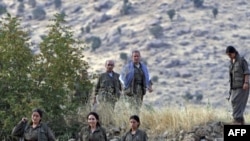 Các thành viên của Ðảng Công nhân người Kurd (PKK) tại dãy núi Qandil ở Iraq (ảnh tư liệu, ngày 13/8/2011)