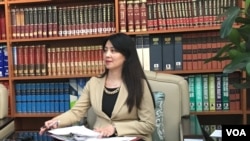 台湾外交部公众外交协调会副执行长兼发言人欧江安（美国之音许宁摄影）