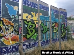 Remnants of the Berlin Wall remain in the city, serving as a reminder of dark days in Europe, June 30, 2016.