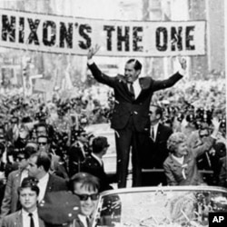 尼克松与夫人1968年9月在费城