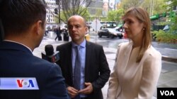 Министерот за финансии Драган Тевдовски и гувернерката на Народната банка Анита Ангелоска - Бежоска во разговор за Гласот на Америка