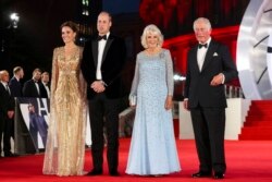 شاهزاده هری و شاهزاده چارلز با همسران