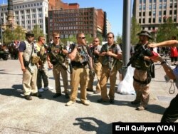 Klivlend şəhərində silah tərəfdarlarının nümayişi