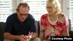 Arnold Soames (TOMMY LEE JONES) and Kay Soames (MERYL STREEP) in Columbia Pictures' HOPE SPRINGS.