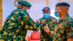 Manyan hafsohin tsaron Najeriya (Facebook/Femi Adesina)