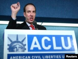 FILE - American Civil Liberties Union Executive Director Anthony Romero says his organization will "closely examine [Jeff Sessions'] stances on key issues" until it has the confidence that as attorney general he will uphold the Constitution for all Americans.