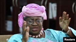 FILE - Nigeria's Finance Minister Ngozi Okonjo-Iweala, August 24, 2012.