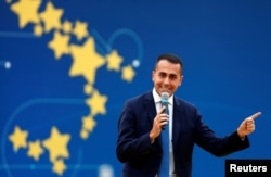 FILE - Italian Deputy PM Luigi Di Maio.