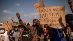 Zanga-zangar 'yan gudun hijira a Lesbos