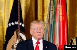 U.S. President Donald Trump at the White House, July 31, 2017.