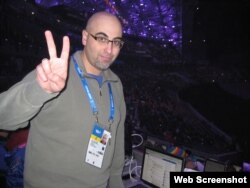 Slava Malamud at work (via Facebook)