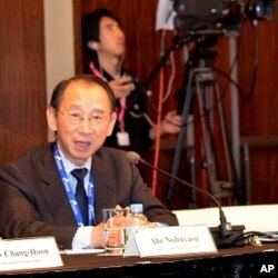 Nobuyasu Abe, Japan Institute of International Affairs, Seoul, South Korea, Dec. 12, 2011.