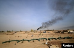 Mortars of the federal police forces are seen in the south of Mosul, Iraq, Nov, 9, 2016.